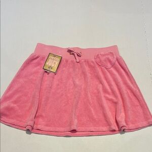 Juicy Couture Sweet Pea Flare Terry Cloth Skirt with Heart Size 12 NWT